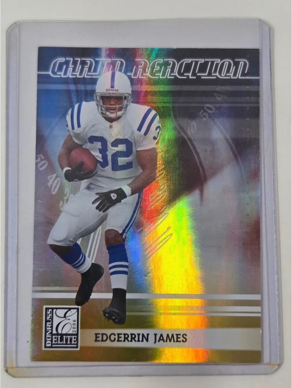 2006 Donruss Elite Grid Iron Edgerrin James Colts Card 68/1000